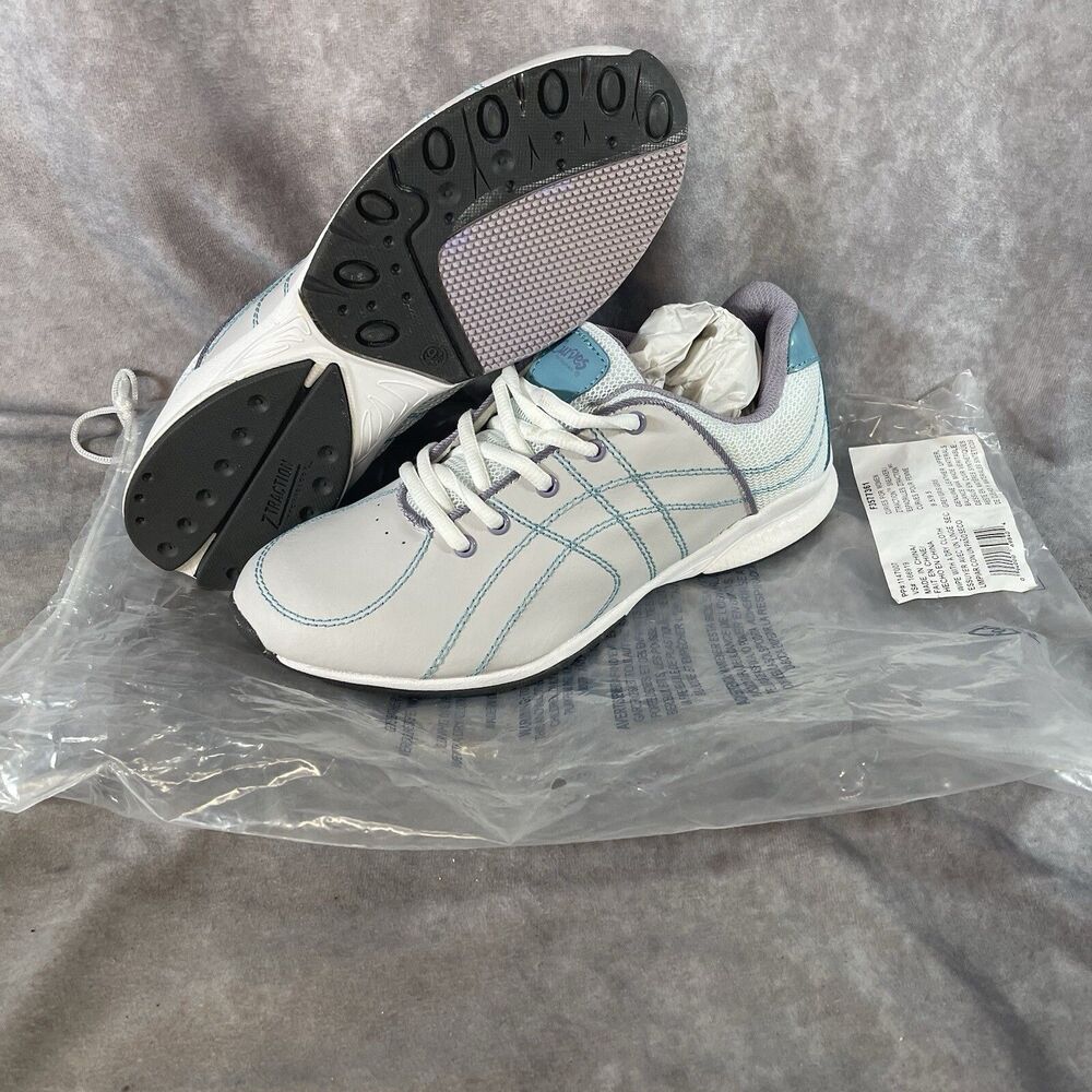 Curves Women's Sneakers White Blue Size 9.5 Shoes New